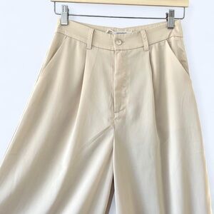 NWOT Peppermayo Cream Wide Leg Trousers